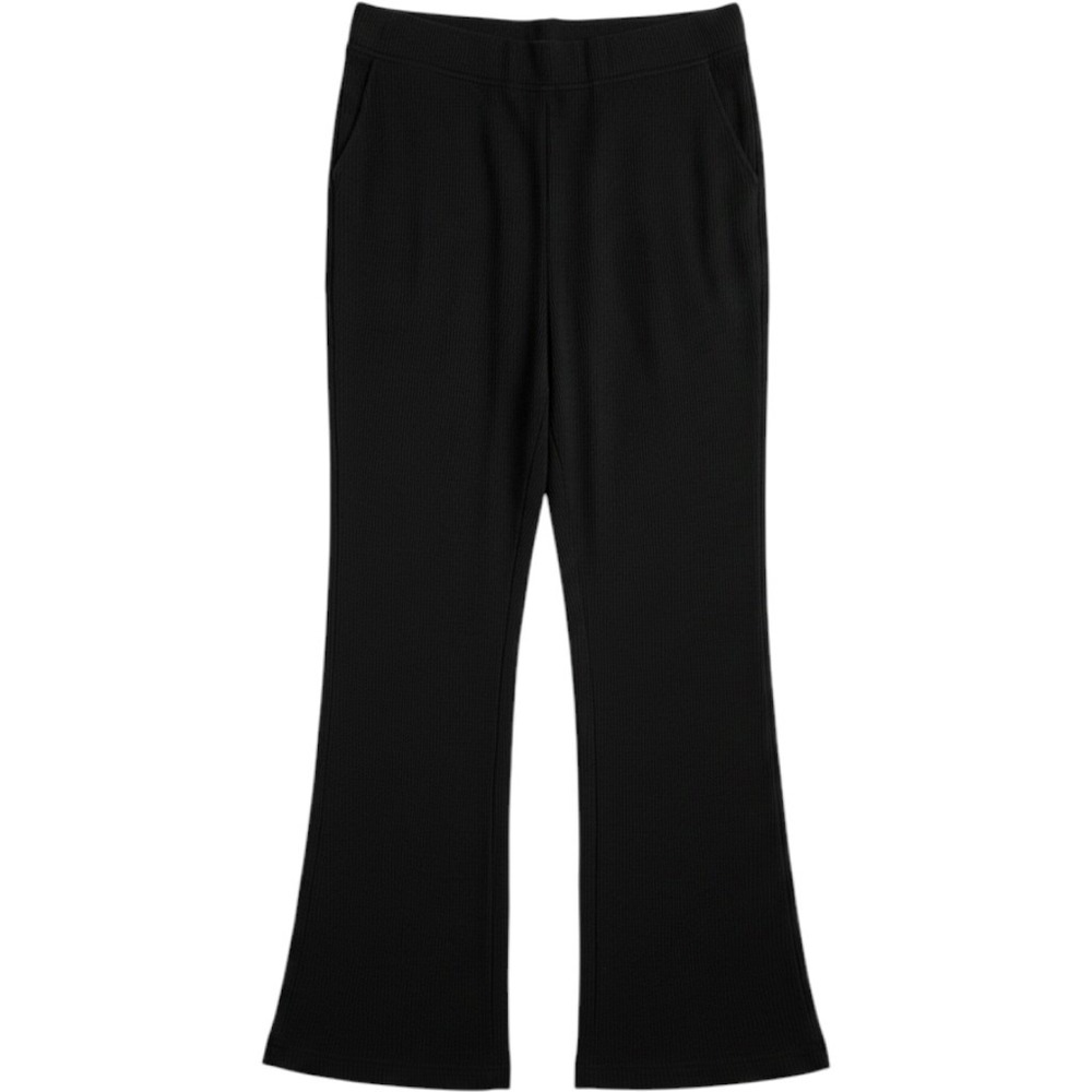 Banana Republic Black Ribbed Wide Leg Lounge Pants High Rise Modal Blend XL